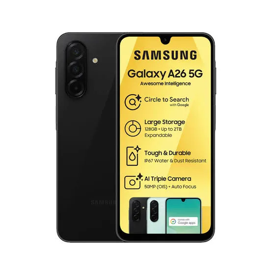 نمایشگر ۱۲۰ هرتز سوپر آمولد گوشی Galaxy A26